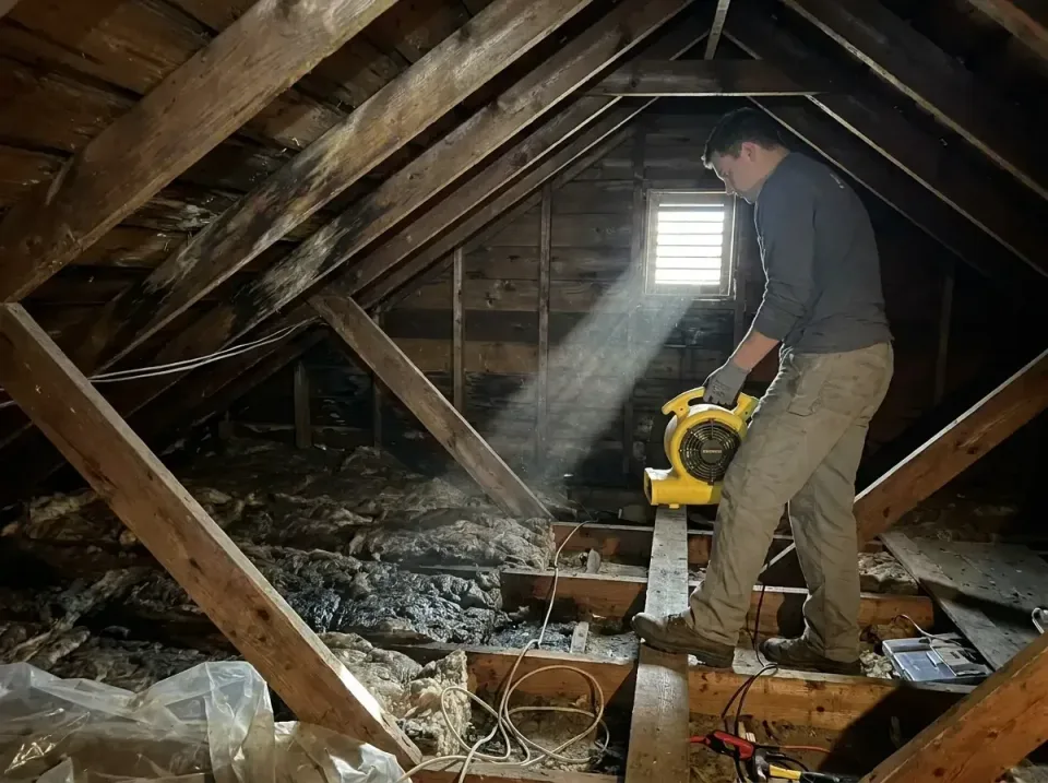 attic-water-damage-drying-proc-007 — frequently asked questions, Emergency Water Extraction & 24/7 Flood Response in Mason C…